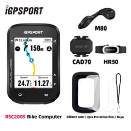 iGPSPORT BSC200S GPS Bike Computer 2.4" Colorful Screen Wireless Bicycle Speedometer Cycling Odometer Bluetooth Ant
