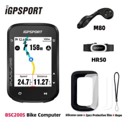 iGPSPORT BSC200S GPS Bike Computer 2.4" Colorful Screen Wireless Bicycle Speedometer Cycling Odometer Bluetooth Ant