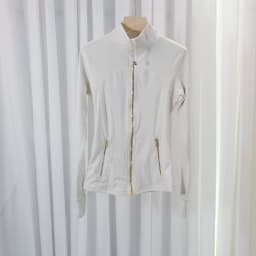 New Version Gold Zipper Slimming Jacket Yoga Stand Collar Coat Slim Fit Quick-Dry Sports Thin GoldThin Twilight Rose Gold Summer