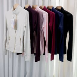 New Version Gold Zipper Slimming Jacket Yoga Stand Collar Coat Slim Fit Quick-Dry Sports Thin GoldThin Twilight Rose Gold Summer