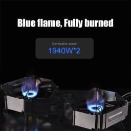 BRS-32 Foldable Camping Stove Portable Dual Head Burner Windproof Backpacking Furnace Free Adjustable Control Gas Stove Cookware