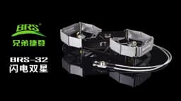 BRS-32 Foldable Camping Stove Portable Dual Head Burner Windproof Backpacking Furnace Free Adjustable Control Gas Stove Cookware
