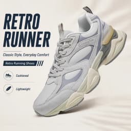 Baasploa Couple Walking Shoes Fashion Chunky Sneakers for Men Women Comfort Leather Trainers Cushioned Casual Sports Shoes
