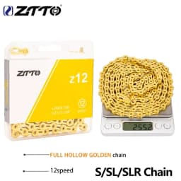 ZTTO Bicycle 12S Gold Chains MTB Road Bike 12 Speed Chain 12V Chain Cycling Accessories With Missing Link Magic Connecter