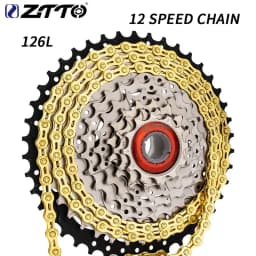 ZTTO Bicycle 12S Gold Chains MTB Road Bike 12 Speed Chain 12V Chain Cycling Accessories With Missing Link Magic Connecter