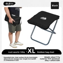 CLS&NOBANA Camping Handheld Bag Chair Portable Lightweight Outdoor Aluminum Mattza Chair High Load Travel Beach Fishing Chair