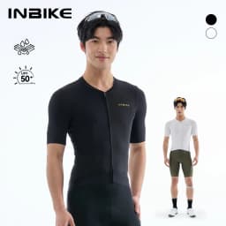 INBIKE Men's Cycling Jersey Short Sleeves Summer Quick Drying Breathable Cycling Sports Shirt With 3 Rear Pockets Biking Tops