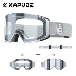 Kapvoe 2026 Skiing Eyewear Flip Ski Goggles Photochromic Snow Goggles Men Snowboard Mask Protection Glasses Snowmobile Winter