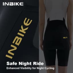 INBIKE Summer Women Cycling Bib Shorts Breathable 3D Padded MTB Bicycle Shorts with Shoulder Straps Bike Biking Bib Shorts Pants