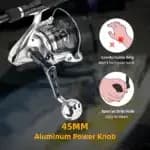 GOMEXU Spinning Reel Saltwater Handle 70mm/90mm With 45mm Knob Compatible Shimano Saragosa SW 5000 6000 8000 14000