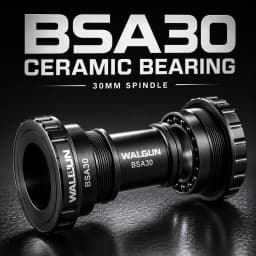 WALGUN BSA30 Ceramic Bottom Bracket AL7075 CNC Sealed Bearing 68-73mm BSA Thread for Road MTB Gravel Bike