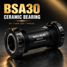 WALGUN BSA30 Ceramic Bottom Bracket AL7075 CNC Sealed Bearing 68-73mm BSA Thread for Road MTB Gravel Bike