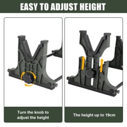 Green Tactical Rifle Air Gun Display Shooting Rack Compact Range Storage Gun Rack Bracket Desktop Rack Fork Maintenance Gun Clip