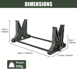Green Tactical Rifle Air Gun Display Shooting Rack Compact Range Storage Gun Rack Bracket Desktop Rack Fork Maintenance Gun Clip