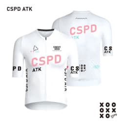 CSPD ATK Cycling Sportswear Men's Cycling Short-Sleeved Top Summer High-End Energy Band Cycling Jersey Sunscreen Cycling Shirt