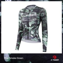 X-TIGER Women's Long Sleeves Cycling Jersey Slim Fit Breathable Quick-drying Cycling Jersey Mtb Road Bike Pro Cycling Jersey
