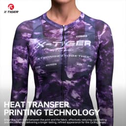 X-TIGER Women's Long Sleeves Cycling Jersey Slim Fit Breathable Quick-drying Cycling Jersey Mtb Road Bike Pro Cycling Jersey
