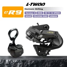 2026 LTWOO ER9 Wireless Electronic Shifting Groupset, Compatible with 10-12 Speed for 14-20 Inch Folding Bike/Flat Bar Road Bik