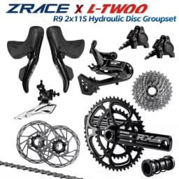 LTWOO R9 2x11s Hydraulic Disc, 22 Speed Road Groupset + ZRACE Crank Cassette SUMC & DYC Chain, for Road Bike / R7020 R8020