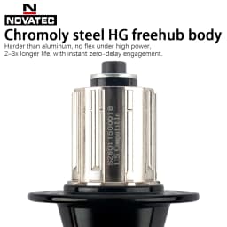 Novatec MTB Hub D041SB D042SB Mountain Bicycle Cube 28H 32H 36H Bike HG Bearing Cube 7 8 9 10 11 12 Speed Disc Brake QR Hub