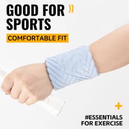 WRELS Sweatbands Wristbands Absorbent Breathable Quick Dry Elastic Soft Tennis Basketball Gym Fitness Training Sports Wrist Band