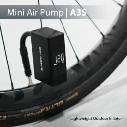 BSCOBBER Mini Portable Electric Pump for Bike Cordless Tire Inflator 120PSI Bike Accessories A3S Presta Schrader Valve