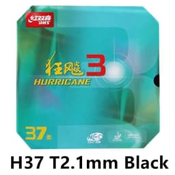 1 Pcs DHS Hurricane 3 NEO 37 Degrees Soft Table Tennis Rubber DHS Hurricane 3 37° Neo Soft Provincial Ping Pong Sponge