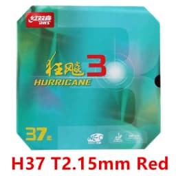 1 Pcs DHS Hurricane 3 NEO 37 Degrees Soft Table Tennis Rubber DHS Hurricane 3 37° Neo Soft Provincial Ping Pong Sponge
