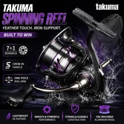 2026 New Takuma Lightweight Spinning Wheel, Metal Wire Cup For Sea Fishing, Shallow Far Throw Fishing Reel, Sports Entertainment