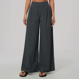 Women Pleated Wide Leg Pants Fitness Running Yoga Pants High Waist Gym Workout Straight Leggings Pilates Running Sports Trousers