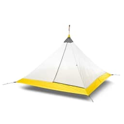 Ultralight Camping Tent 2-4 Person Outdoor 40D Nylon Silicone Coated Rodless Pyramid Large Tent Breathable 3-4 Season Inner Tent