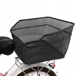 Waterproof Rear Bike Basket 10kg – Black Foldable Bicycle Cargo Rack Bag, Quick Release, 20L for Shopping & Storage