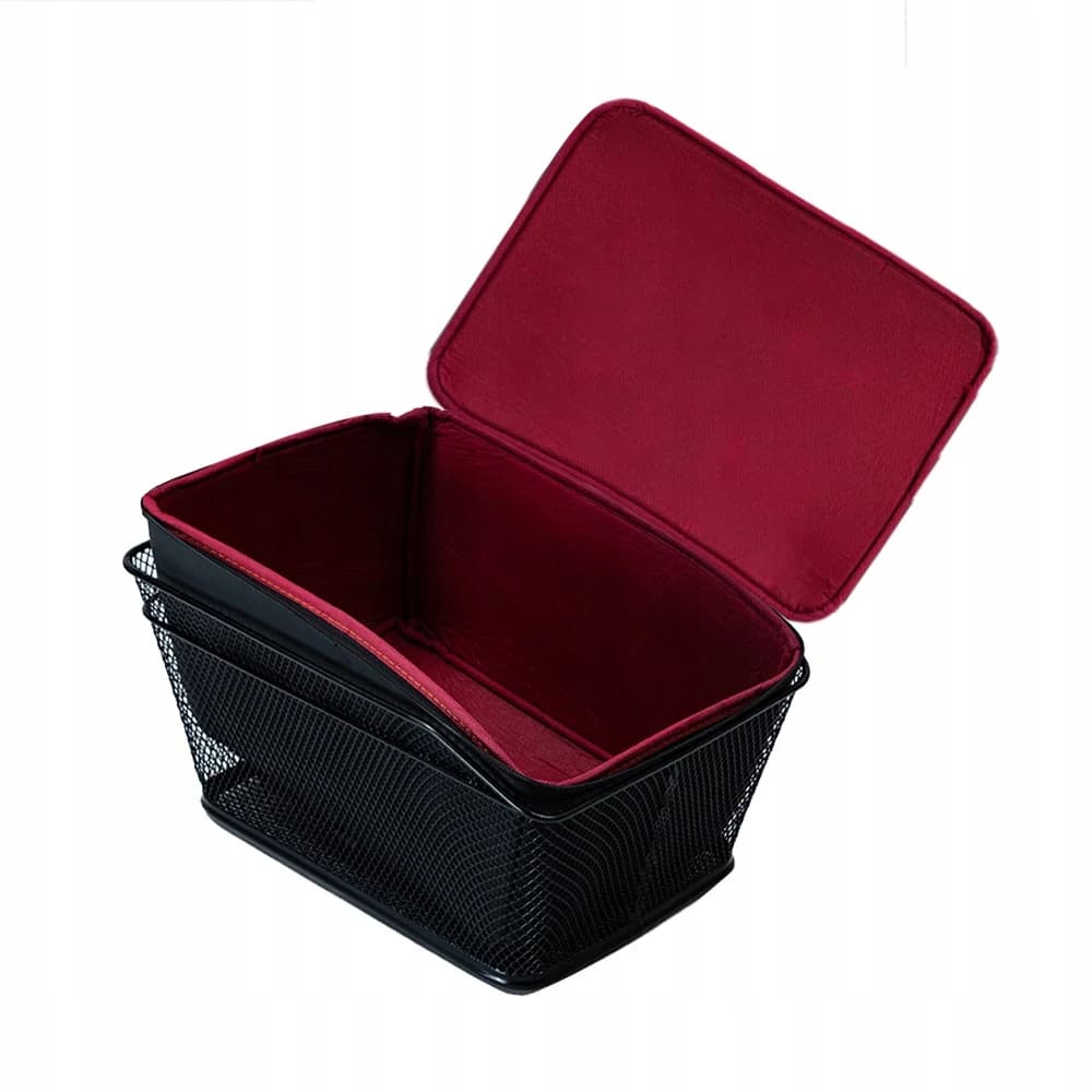 Waterproof Rear Bike Basket 10kg – Black Foldable Bicycle Cargo Rack Bag, Quick Release, 20L for Shopping & Storage