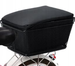 Waterproof Rear Bike Basket 10kg – Black Foldable Bicycle Cargo Rack Bag, Quick Release, 20L for Shopping & Storage