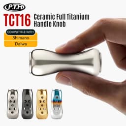 PTH TCT16 All-Titanium Fishing Reel Knob 5.8g Ergonomic Handle Knob For Shimano Daiwa Baitcasting Spinning Reel