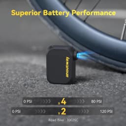 Anoutway AT1 Mini Bicycle Pump Air Inflator 120PSI Rechargeable Schrader Presta Valve Inflatable Bike Tire Pump AS210
