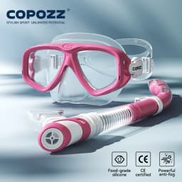 COPOZZ Professional Diving Scuba Mask No Fogging Snorkeling Scuba Dive Glasses Seal Diving Tempered Glass Mask Goggles Men Women