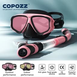 COPOZZ Professional Diving Scuba Mask No Fogging Snorkeling Scuba Dive Glasses Seal Diving Tempered Glass Mask Goggles Men Women