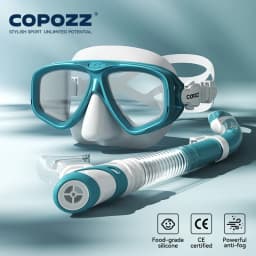 COPOZZ Professional Diving Scuba Mask No Fogging Snorkeling Scuba Dive Glasses Seal Diving Tempered Glass Mask Goggles Men Women