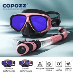 COPOZZ Professional Diving Scuba Mask No Fogging Snorkeling Scuba Dive Glasses Seal Diving Tempered Glass Mask Goggles Men Women