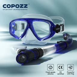 COPOZZ Professional Diving Scuba Mask No Fogging Snorkeling Scuba Dive Glasses Seal Diving Tempered Glass Mask Goggles Men Women