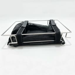 IGT Table Pull-Out Mesh Basket Portable Lightweight Foldable Drain Basket Tableware Storage Bag Outdoor Camping Accessories