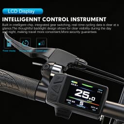 KT Ebike Sinewave Waterproof Controller 36V48V 250W350W500W1000W1500W LCD5 TF01U Display Electric Bicycle Conversion Kit Parts