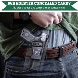 IWB Kydex Holster,Only Fit For Glock 42,Inside Waistband Concealed Carry Holster,1.5 Inch belt,Right /Left Hand Option