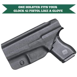 IWB Kydex Holster,Only Fit For Glock 42,Inside Waistband Concealed Carry Holster,1.5 Inch belt,Right /Left Hand Option