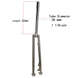 Chrome Steel Fork Road Bike Gravel Cyclocross 700C 28zoll 29er 28.6mm 25.4mm 1inch Disc Brake Kick Scooter Classic Quality Forks