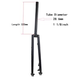 Chrome Steel Fork Road Bike Gravel Cyclocross 700C 28zoll 29er 28.6mm 25.4mm 1inch Disc Brake Kick Scooter Classic Quality Forks