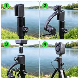 Hirisi B2030 LED Carp Fishing Swingers Set Bite Bobbins Bite Hangers Quick Change Connector Night Carp Angling Tackle Accessory