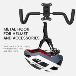 ROCKBROS Local Ship Bike Rack Wall Mount Garage Home Adjustable Rack Horizontal Bike Hook Thickened Reinforced Bike Holder