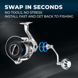 Gomexus Spinning Reel Handle Compatible Shimano Stradic Ultegra Stella TwinPower Nasci Vanquish Miravel Sephia Fishing Reel